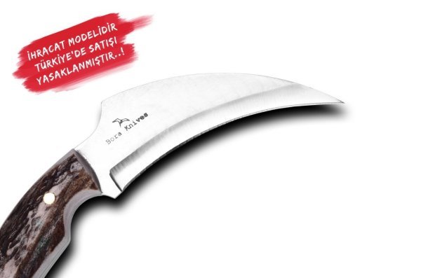 Bora 320 B Karambit Geyik Boynuzu Saplı Bıçak
