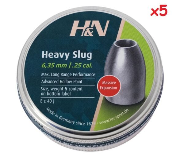 HN Heavy Slug 46 Grain 6,35 mm Havalı Saçma 5 Paket