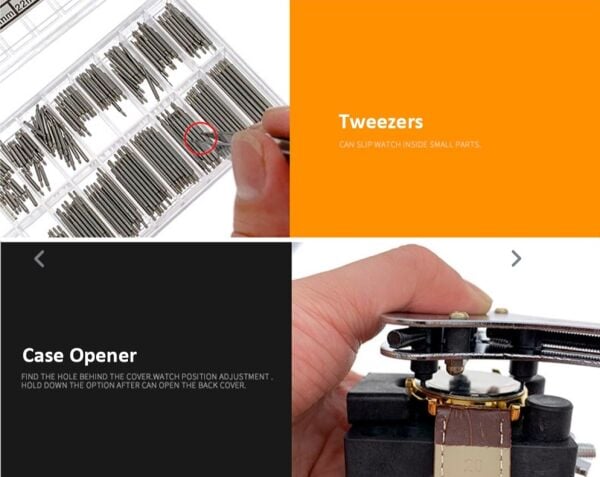 30 Adet/set Saat Tamir Araç Kiti Kasa Açıcı Çıkarıcı Tornavida Yay Çubuğu Saat Kayışı Bağlantı Pimi