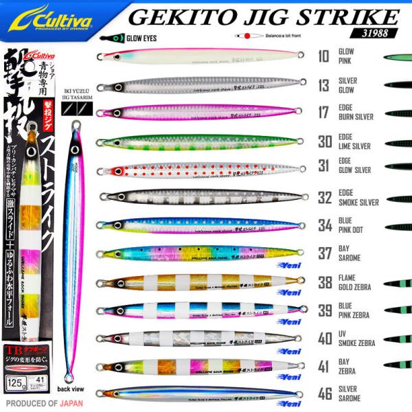 Cultiva 31988 GEKITO JIG STRIKE 18cm 125 gr 17