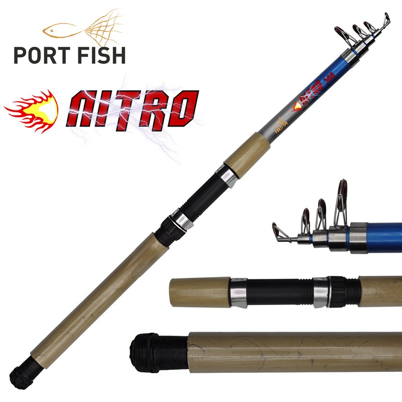 Portfish Nitro Teleskopik Fiber Olta Kamışı 270 cm 75-150gr