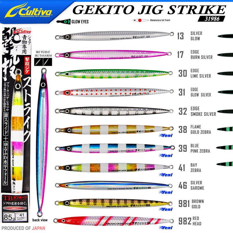 Cultiva 31986 GEKITO JIG STRIKE 15cm 85gr 32