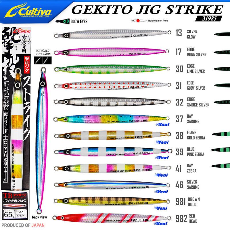 Cultiva 31985 GEKITO JIG STRIKE 14cm 65 gr 30