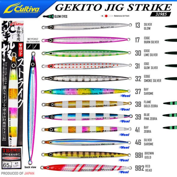 Cultiva 31985 GEKITO JIG STRIKE 14cm 65 gr 32