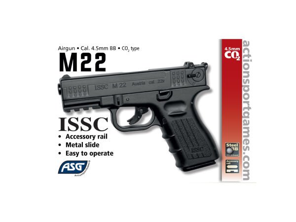 ASG ISSC M22 Black Havalı Tabanca