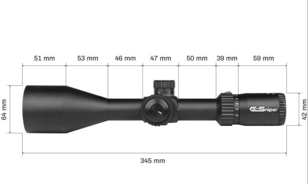G-sniper 2-16x56 SFP IR Tüfek Dürbünü