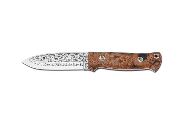 Bora 511 Survivor Stabilize Ceviz Sap Gravürlü Bıçak