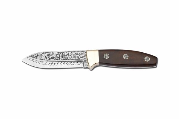 Bora 309 Falcon Yılan Ağacı Saplı Gravürlü Bıçak