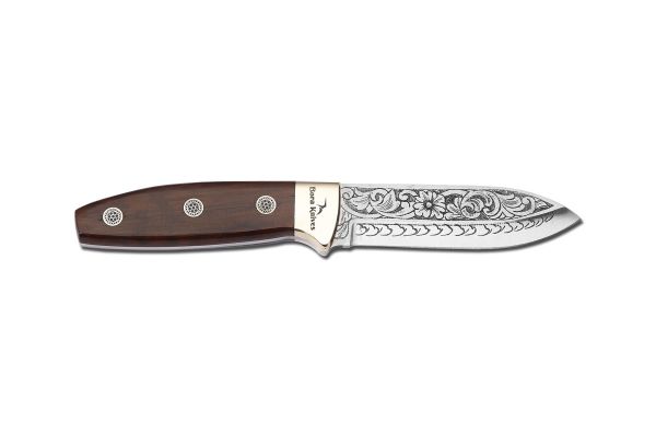 Bora 309 Falcon Yılan Ağacı Saplı Gravürlü Bıçak