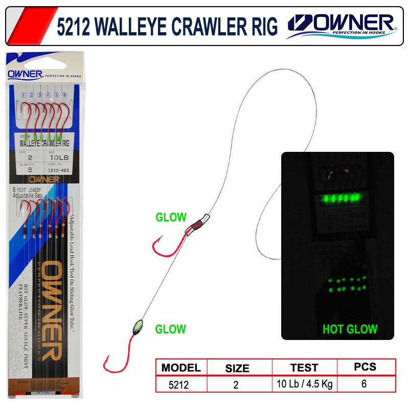 Owner 5212 Walleye Crawler Rig Hazır Takım 2