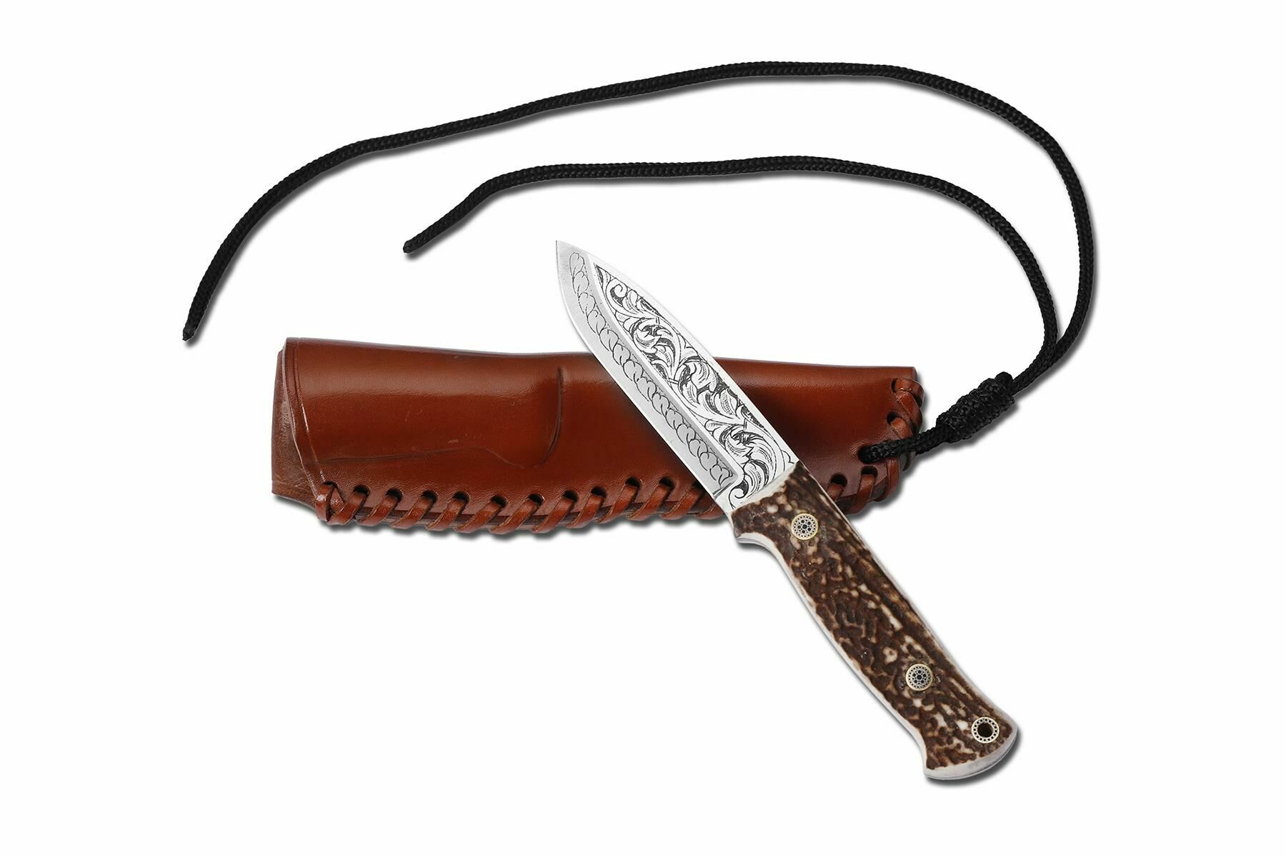 Bora 511 Survivor Geyik Boynuzu Sap Gravürlü Bıçak