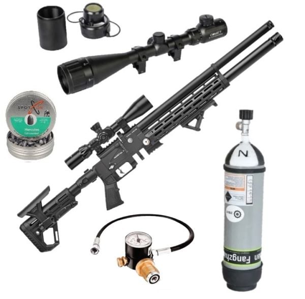 Kral Arms Shadow (Karbon Tüp+Regülatör) Pcp Havalı Tüfek Seti