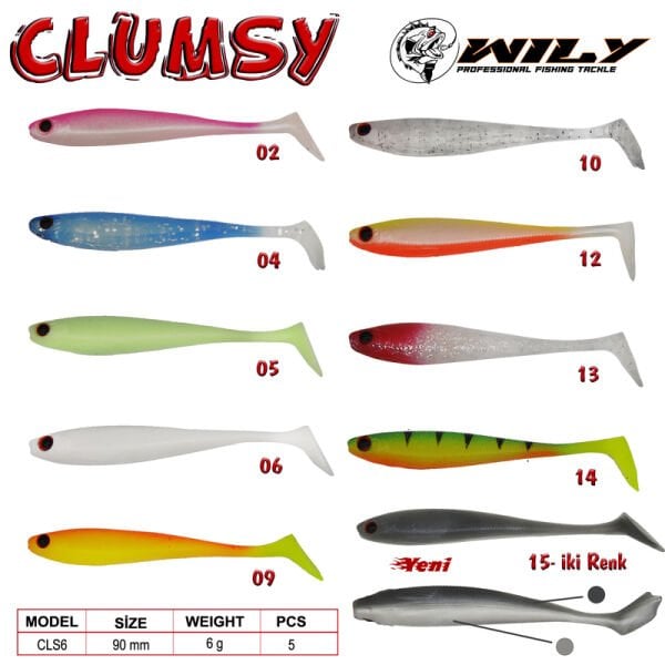 Wily Clumsy Silikon Yem 9 cm 6 gr 04