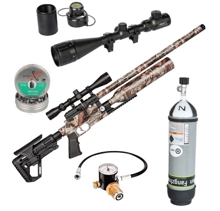 Kral Arms Puncher Jumbo Dazzle Pcp Havalı Tüfek Seti