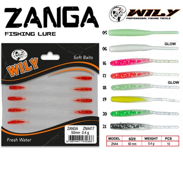 Wily Zanga Lrf Silikon Yem 5 cm 0.4 gr 05