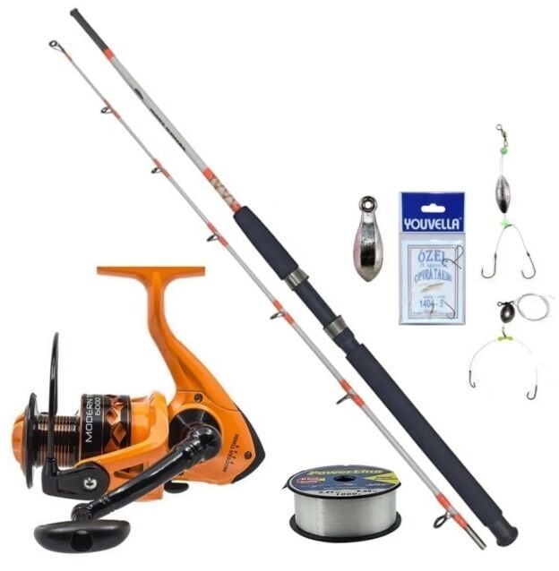 Remixon Makine ( 150M. Misinası Sarılı ) 150 CM. Tekne Kamışı Seti