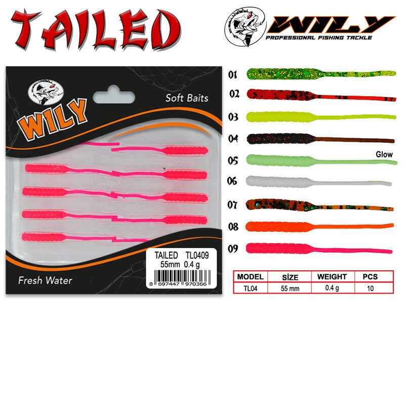 Wily Tailed Lrf Silikon Yem 5.5 cm 0.4 gr 07