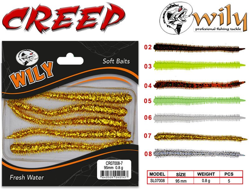 Wily Creep Silikon Yem 9.5 cm 0.8 gr 04