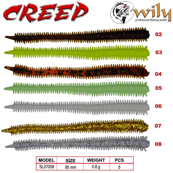 Wily Creep Silikon Yem 9.5 cm 0.8 gr 05