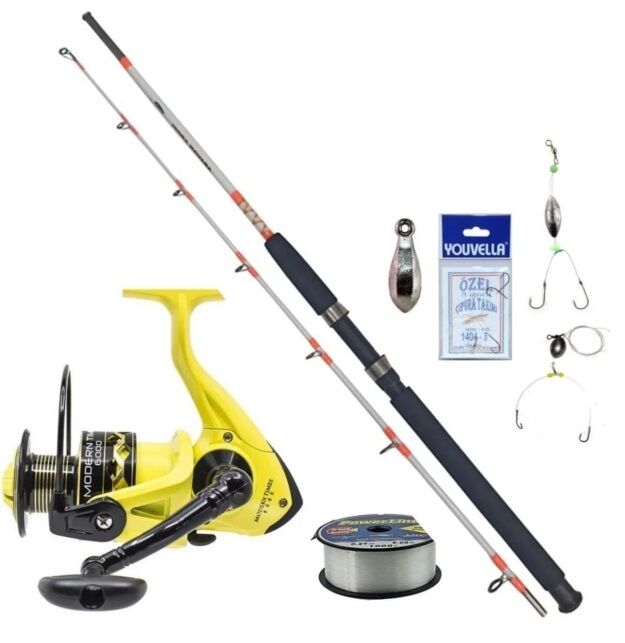 Remixon Makine ( 150M. Misinası Sarılı ) 150 CM. Tekne Kamışı Seti