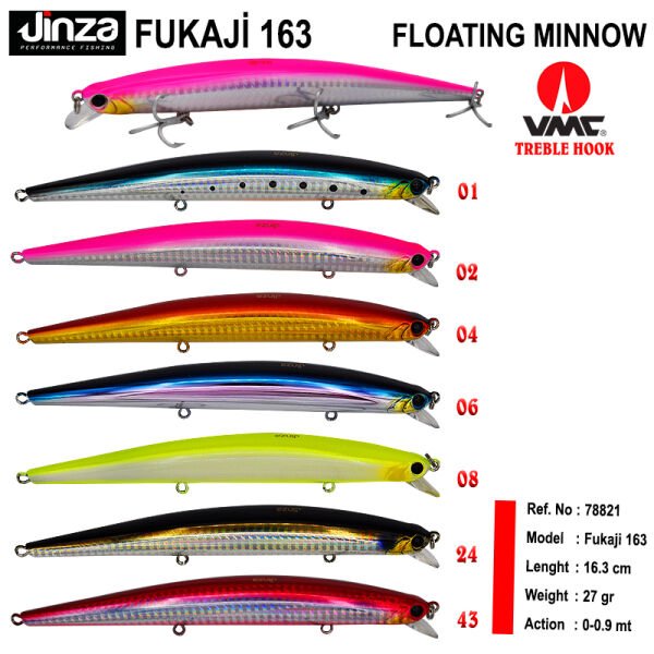 Jinza Fukaji 163 mm 27 gr Maket Balık 04