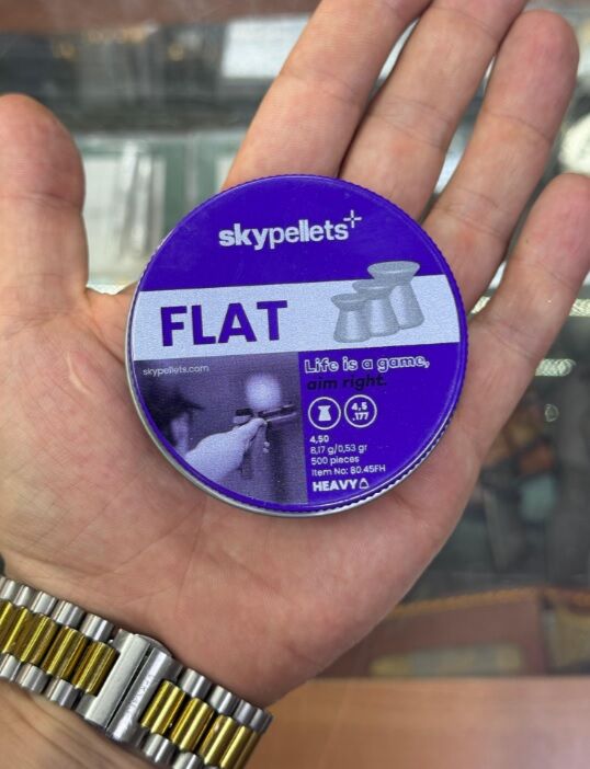 Skypellets Flat Heavy 4.5 mm (.177) Havalı Tüfek / Tabanca Saçması (500 Adet)