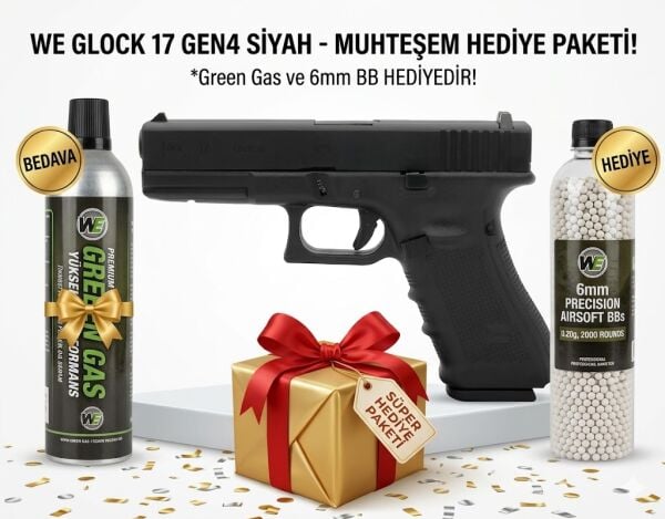 We Glock 17 Gen3 Blowback Havalı Tabanca Seti