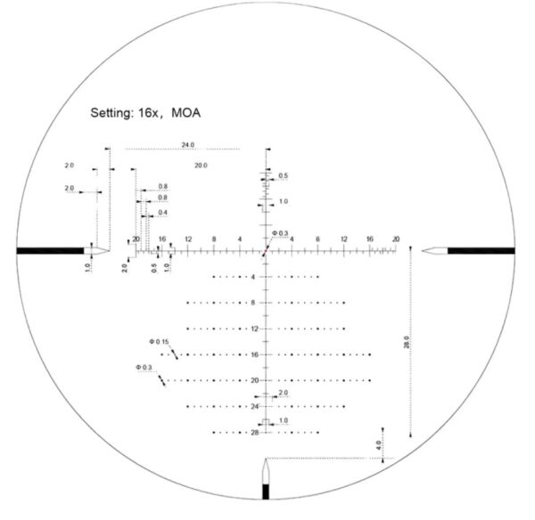 Vector Optics 30mm Sentinel GenII 4-16x50 SFP Tüfek Dürbünü SCOL-59