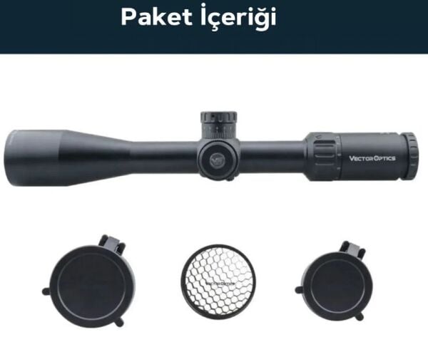 Vector Optics 4-16x44 TOUREX FFP Tüfek Dürbünü SCFF-24