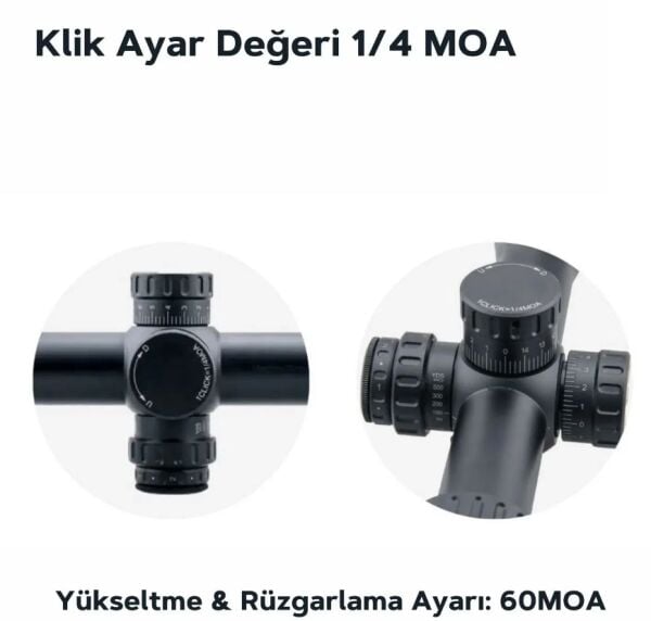 Vector Optics 4-16x44 TOUREX FFP Tüfek Dürbünü SCFF-24