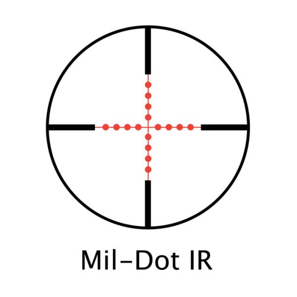 BARSKA  10-40X50 MM SWAR IR MIL DOT Tüfek Dürbünü