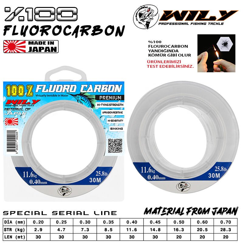 Wily Trout  Fluoro Carbon Misina 0,60 - 20 metre