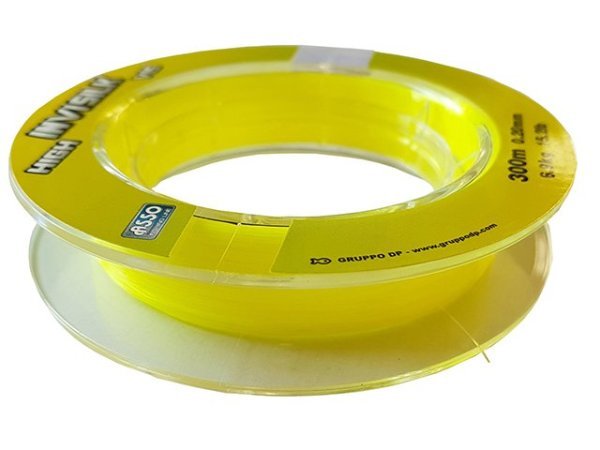 ASSO INVISILK SURF CASTING YELLOW 300 MT No: 0.35 - 300MT