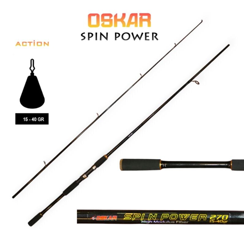 Oskar Spin Power Carbon 210cm Olta Kamışı 15-40g