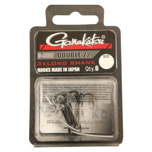T.D. GAMAKATSU Double 22 Long Shank #6 İkili İğne 1/