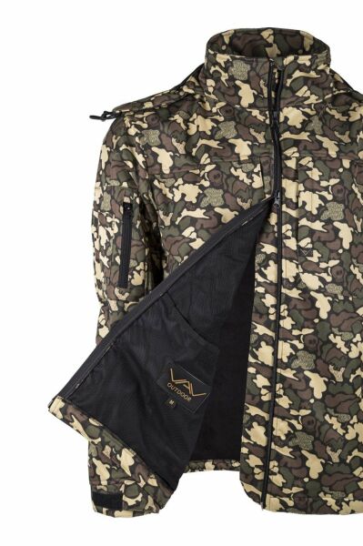 VAV Shell HT-01 Softshell Mont Kurukafa Bej - S