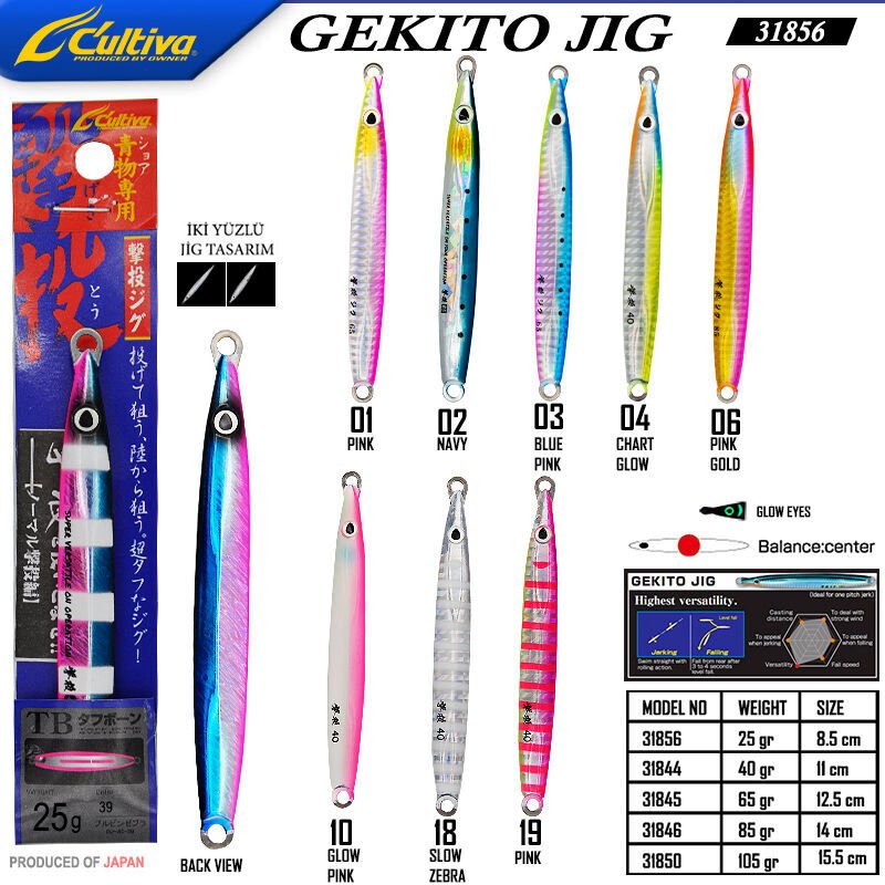 Cultiva 31856 Gekito Jig 25g 8.5cm 