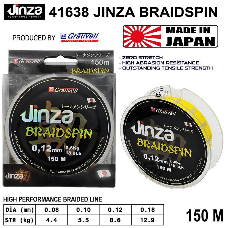 Jinza 41638 Braidspin 150m Örgü Misina 0,08