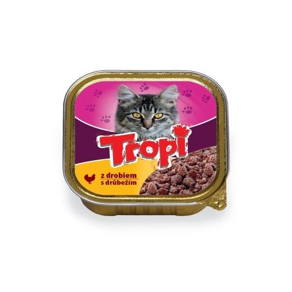 Tropi Kedi Konserve Tavuk Etli Pate 100 Gr (10'lu)