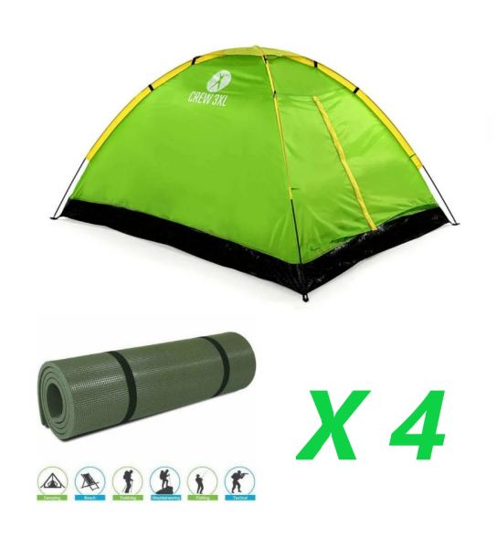 Upland Crew 3XL Çadır - 4 Kişilik 4 Tane Mat