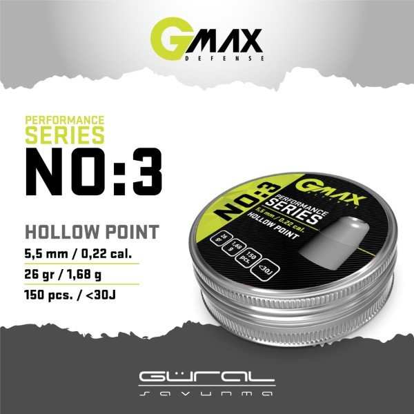 Gmax No:3 Performance Series 5,5 Havalı Saçma
