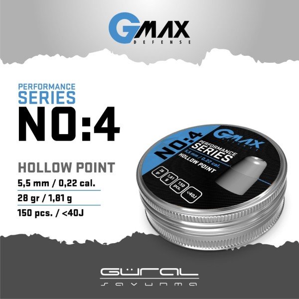 Gmax No:4 Performance Series 5,5 Havalı Saçma
