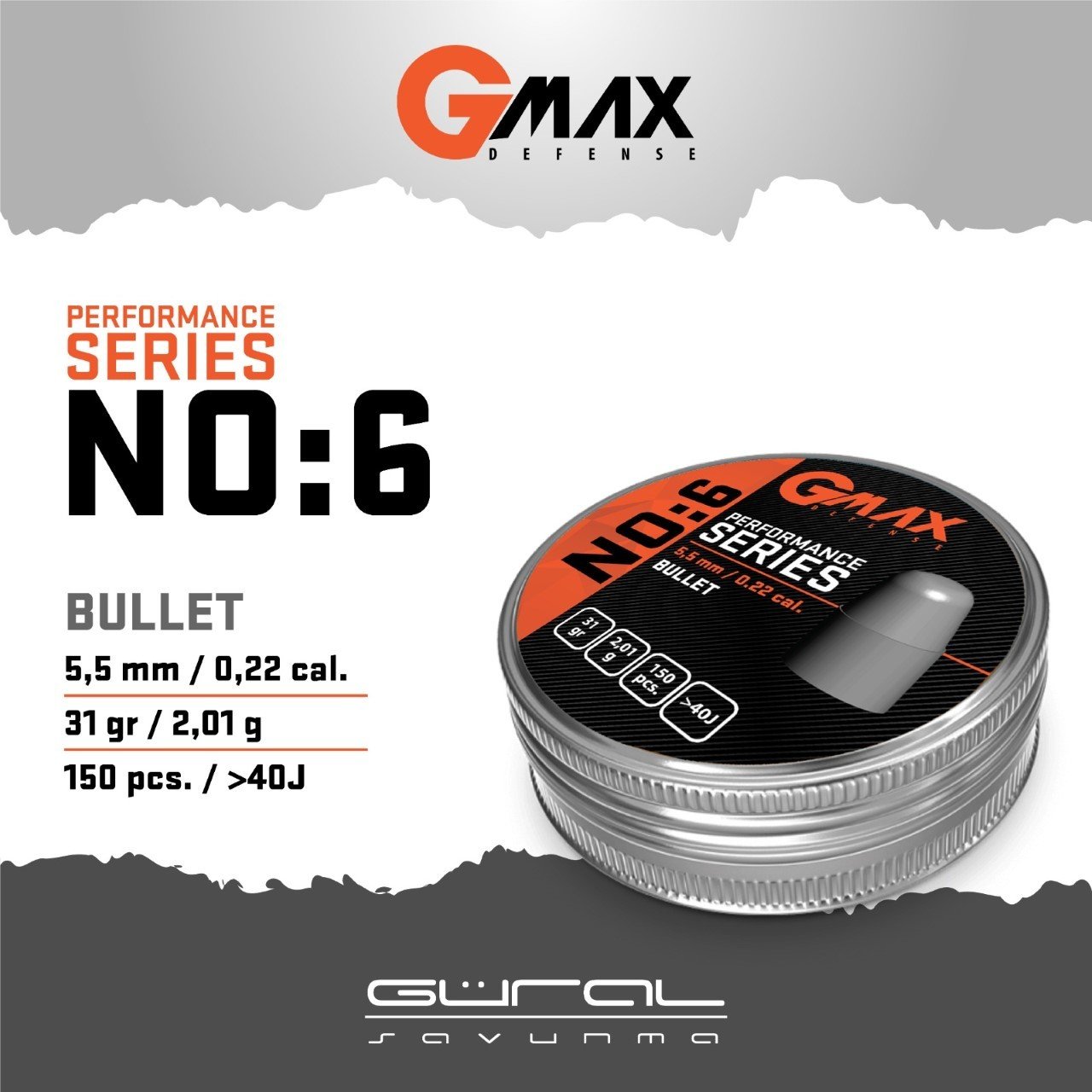 Gmax No:6 Performance Series 5,5 Havalı Saçma