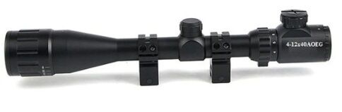 Bushnell 4-12x40AOEG Işıklı Paralax'lı Tüfek Dürbünü