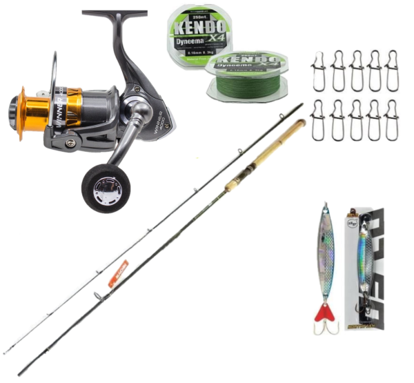 Ryobi Condor 2 Parçalı Spin Kamışı 2.70 Remixon Topuz Kol Spin Takımı Seti