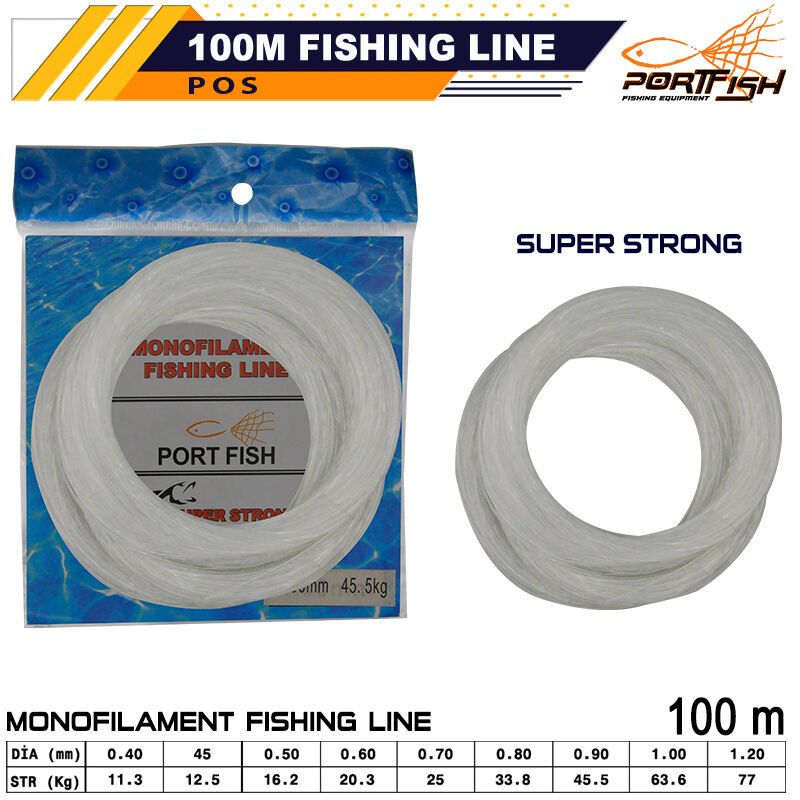 Portfish Poşet Misina 100 mt 