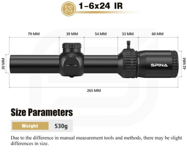 Spina Novaforce 1-6X24 IR (SCOC-2324)Tüfek Dürbünü