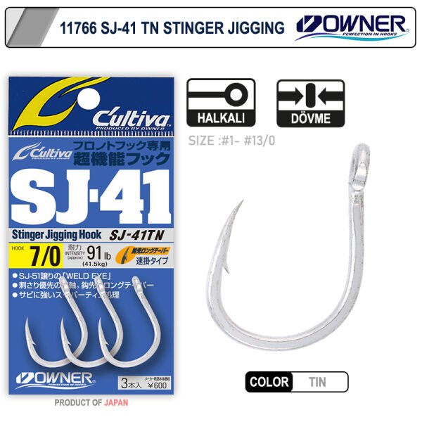 Cultiva 11766 Stinger Jig İğnesi 13-0
