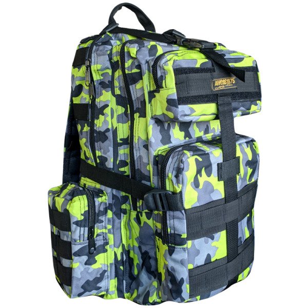 Royal Tactical İthal Sırt Çantası Yeşil-Gri Kamuflaj 25-30 LT