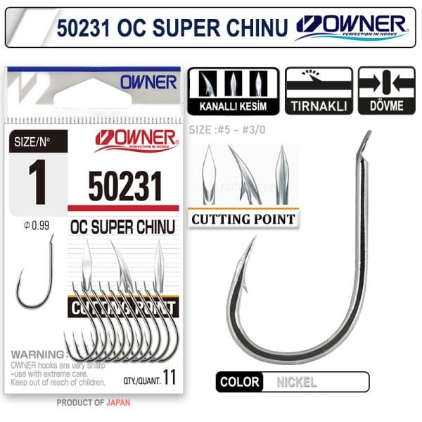 Owner 50231 Cut Super Chinu White İğne 2-0